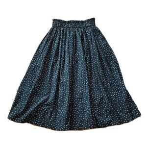 Womance green polka dot skirt